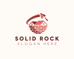 House Brick Cement  logo design