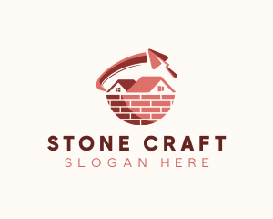 House Brick Cement  logo design