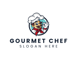 Cafe Restaurant Chef logo design