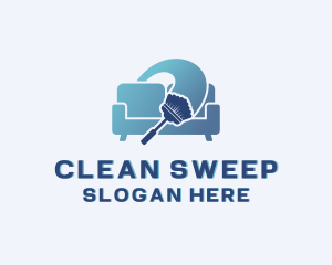 Feather Duster Couch Cleaning logo design