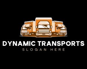 Logistics Moving Trucks logo design