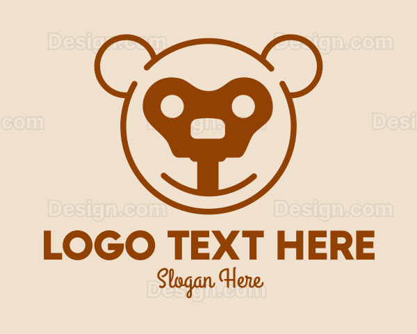 Teddy Bear Key Logo