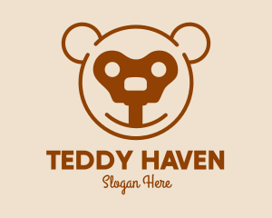 Teddy Bear Key logo design