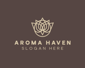 Lotus Aroma Spa logo design