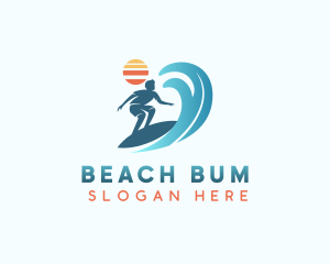 Wave Surfer Beachwear logo design