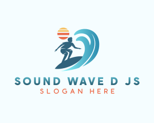 Wave Surfer Beachwear logo design