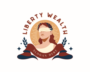 Legal Justice Woman logo design