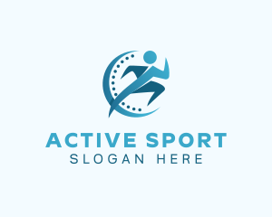 Running Sports Athlete  Logo