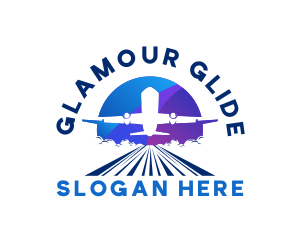 Airplane Aviation Runway  logo