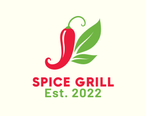 Spicy Chili Butterfly logo design