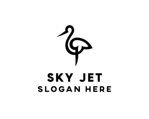 Animal Bird Stork logo