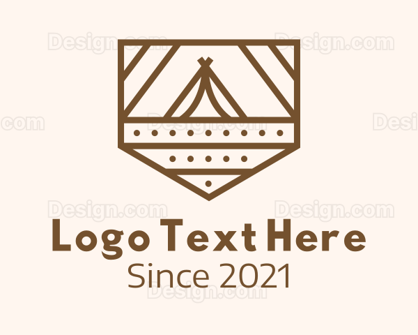 Outdoor Camping Badge Logo