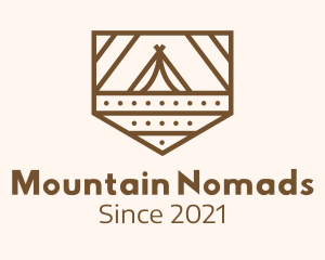 Outdoor Camping Badge logo design