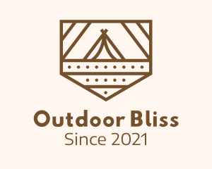 Outdoor Camping Badge logo design