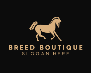 Equestrian Horse Breeding logo design