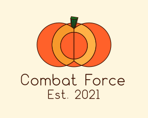 Geometric Pumpkin Vegetable logo