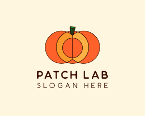 Geometric Pumpkin Vegetable logo