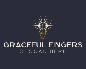 Finger Energy Astrology logo design