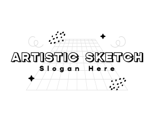 Playful Quirky Doodle Drawing logo