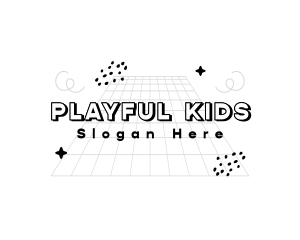 Playful Quirky Doodle Drawing logo design