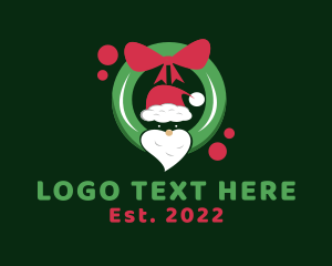 Santa Claus Wreath  logo