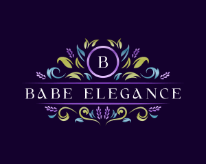 Floral Luxury Lavender logo design