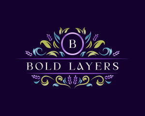 Floral Luxury Lavender logo design