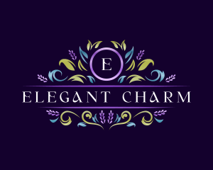 Floral Luxury Lavender logo design