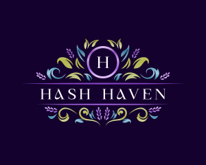 Floral Luxury Lavender logo design