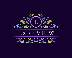 Floral Luxury Lavender logo design