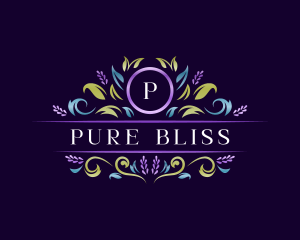 Floral Luxury Lavender logo design