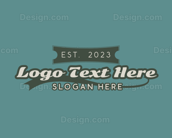 Retro Banner Business Logo