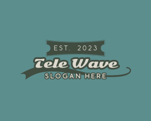 Retro Banner Business logo design