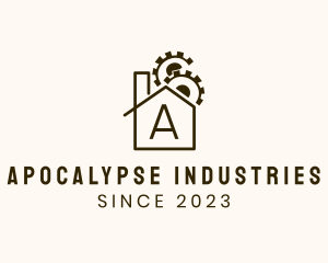 Industrial Mechanical House Fabrication logo design