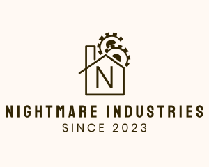 Industrial Mechanical House Fabrication logo design