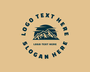 Mountaineering Outdoor Exploration Logo