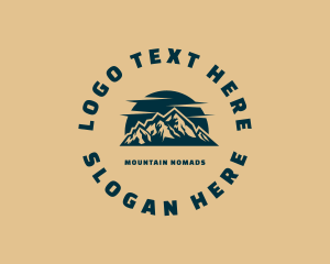 Mountaineering Outdoor Exploration logo design