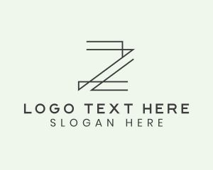 Minimalist Architect Letter Z logo design