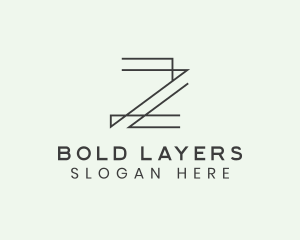 Minimalist Architect Letter Z logo design