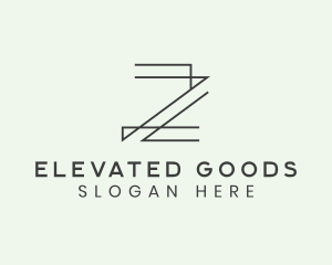 Minimalist Architect Letter Z logo design