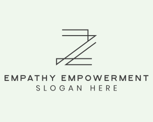 Minimalist Architect Letter Z logo design