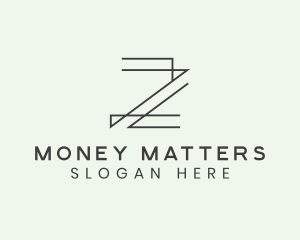 Minimalist Architect Letter Z logo design