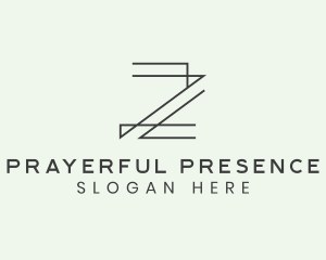 Minimalist Architect Letter Z logo design