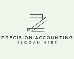 Minimalist Architect Letter Z logo design