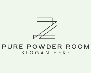 Minimalist Architect Letter Z logo design