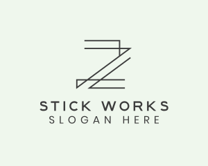 Minimalist Architect Letter Z logo design