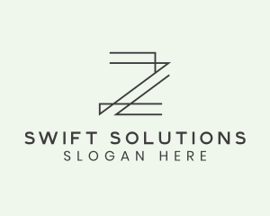 Minimalist Architect Letter Z logo design