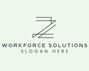 Minimalist Architect Letter Z logo design