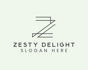 Minimalist Architect Letter Z logo design