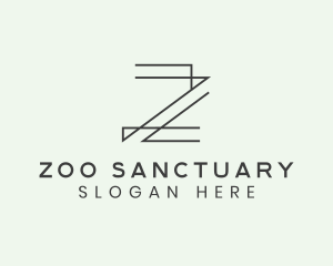 Minimalist Architect Letter Z logo design